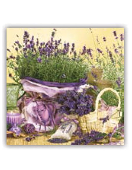 Χαρτοπετσέτες 20τεμ. "λεβάντες" 33x33εκ. (SDOG 006701)