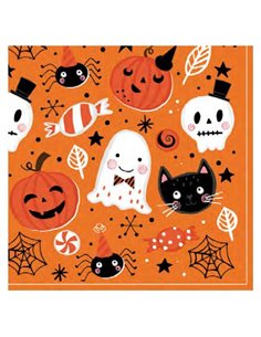 Χαρτοπετσέτες 20τεμ. 33x33εκ "Halloween" (SDOG 030701)