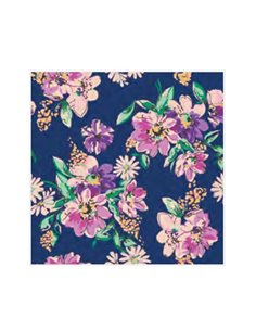 Χαρτοπετσέτες 20τεμ. "μοτίβο με λουλούδια σε σκούρο μπλε" 33x33εκ. (SDOG 029401)