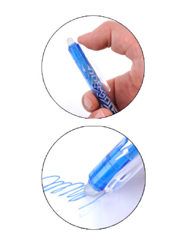 MP στυλό erasable με γόμα PE170A, 0.7mm, μπλε