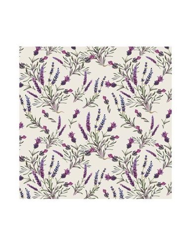 Χαρτοπετσέτες 20τεμ. 33x33εκ. "Levander twigs" (SL_OG_046301)