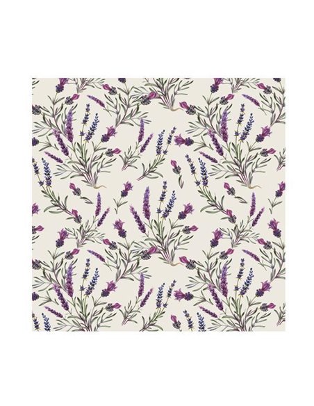 Χαρτοπετσέτες 20τεμ. 33x33εκ. "Levander twigs" (SL_OG_046301)