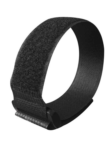 POWERTECH ιμάντας τύπου velcro TIES-026, 45x2cm, μαύρος, 10τμχ