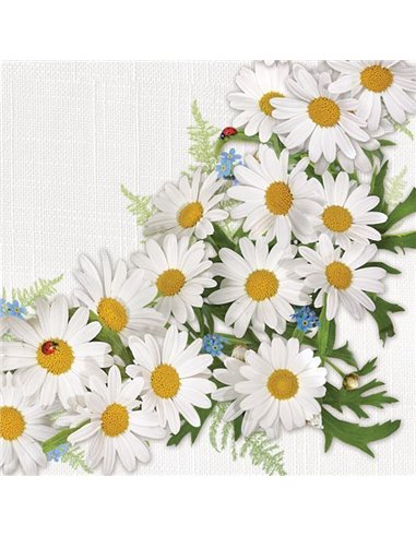 Χαρτοπετσέτες 20τεμ. "μαργαρίτες" 33x33εκ. (SD WI 003301)