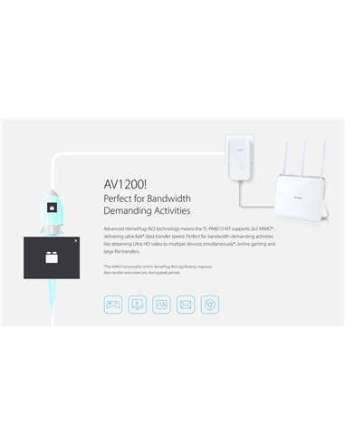 TP-LINK Powerline Starter Kit TL-PA8010, AV1200 Gigabit, Ver. 1.0