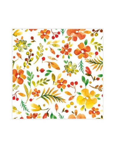 Χαρτοπετσέτες 20τεμ. 33x33εκ. "Watercolour Millefleur" (SD_OG_035101)