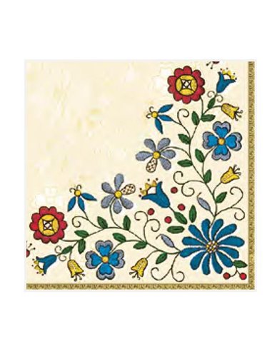 Χαρτοπετσέτες 20τεμ. "μοτίβο με λουλούδια 2" 33x33εκ. (SLOG 019701)