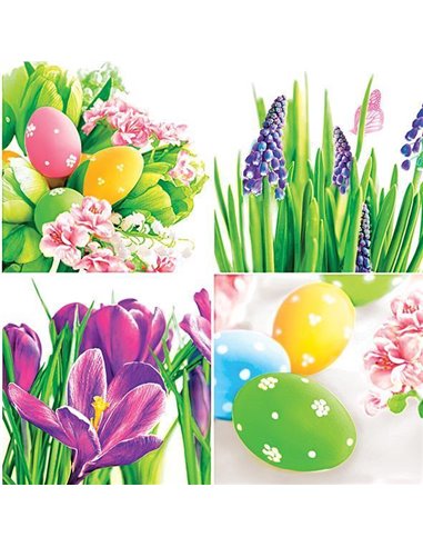 Χαρτοπετσέτες 20τεμ. "τουλίπα αυγα" 33x33εκ. (SL WL 006901)