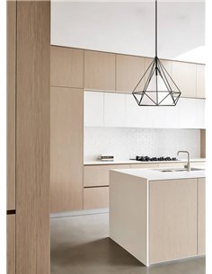 POWERTECH φωτιστικό οροφής HLL-0005, E27, Φ27, μεταλλικό, λευκό-μαύρο