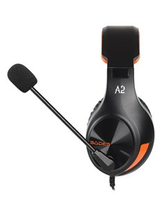 SADES Gaming Headset A2, multiplatform, 3.5mm, μαύρα
