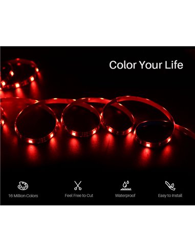 SONOFF προέκταση smart LED καλωδιοταινίας 5050RGB, αδιάβροχη, 2m