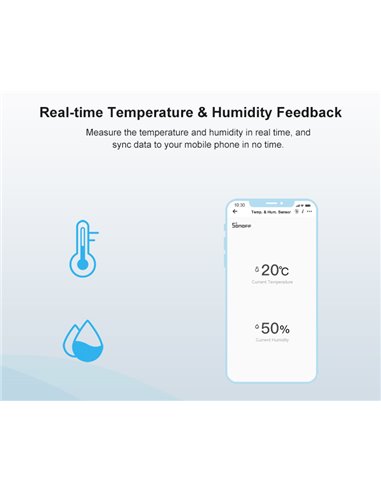 SONOFF smart αισθητήρας θερμοκρασίας & υγρασίας SNZB-02, ZigBee