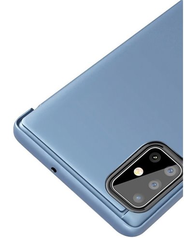 POWERTECH θήκη Clear view MOB-1512, Huawei P40 Lite, μπλε