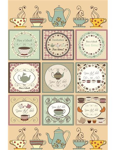 Χαρτί decoupage "Tea" 32x48εκ.