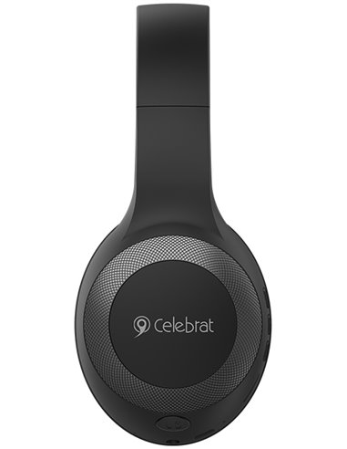 CELEBRAT headphones με μικρόφωνο A23-ΒΚ, bluetooth, 40mm, μαύρο