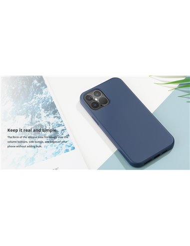 ROCKROSE θήκη σιλικόνης Real για iPhone 12 mini, μπλε