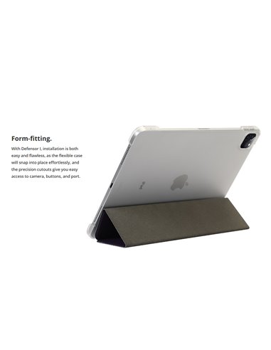 ROCKROSE θήκη προστασίας Defensor I για iPad Air 4 10.9" 2020, μαύρη