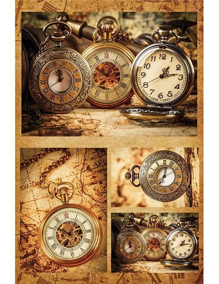 Χαρτί decoupage "Clocks" 32x48εκ.