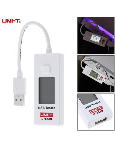 UNI-T USB συσκευή ελέγχου καλωδιώσεων UT658B, με οθόνη