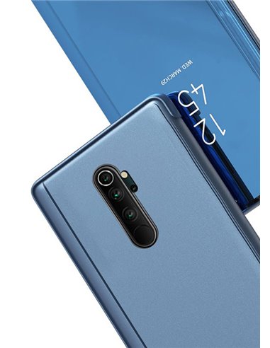 POWERTECH θήκη Clear view MOB-1551, Xiaomi Mi Note 10 Lite, μπλε