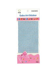 Στρας Ø4mm αυτοκόλλητα μπλε 560τεμ/blister