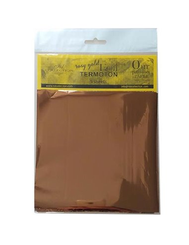 Φιλμ μεταλλοτυπίας ροζ-χρυσό 15,5x15.5εκ.