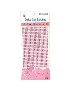 Στρας Ø4mm αυτοκόλλητα ροζ 504τεμ/blister