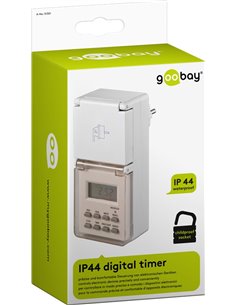 GOOBAY ψηφιακός χρονοδιακόπτης ρεύματος 51301, IP44, λευκός