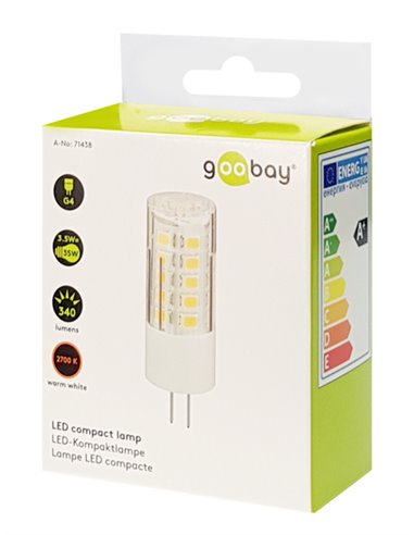 GOOBAY LED λάμπα 71438, G4, 3.5W, 2700K