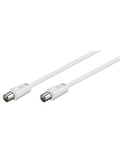 GOOBAY καλώδιο κεραίας αρσενικό 68149, <70dB, CCS, 5m, λευκό
