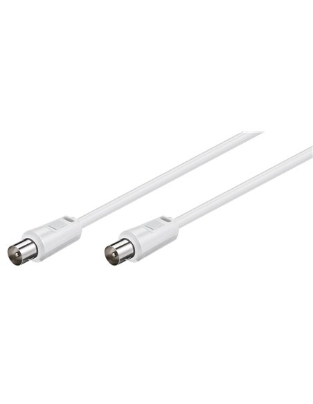 GOOBAY καλώδιο κεραίας αρσενικό 68147, <70dB, CCS, 2.5m, λευκό