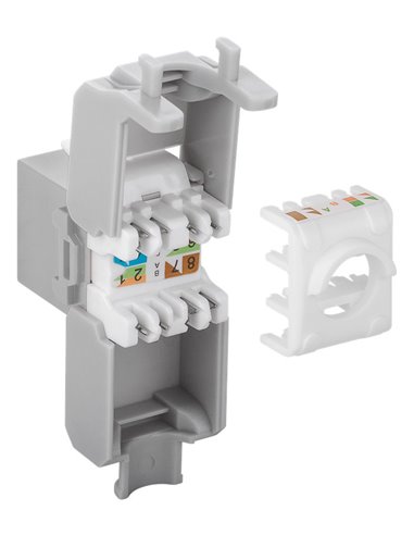 GOOBAY Keystone module RJ45 CAT 6A 90693, UTP, γκρι