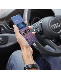 CABLETIME καλώδιο AUX USB Type-C σε 3.5mm C160, 1m, μαύρο