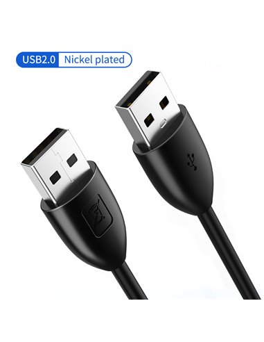 CABLETIME καλώδιο USB 2.0 C160, 3A, 1.5m, μαύρο