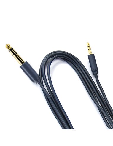 CABLETIME καλώδιο Stereo 6.3mm σε Stereo 3.5mm AV321, 1.8m, μαύρο