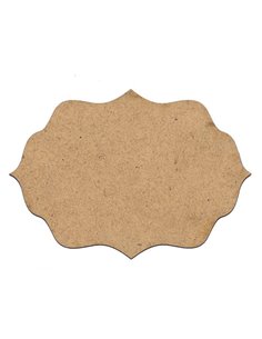 Πινακίδα mdf 100x70x3χιλ. 4 μύτες, 8 καμπύλες