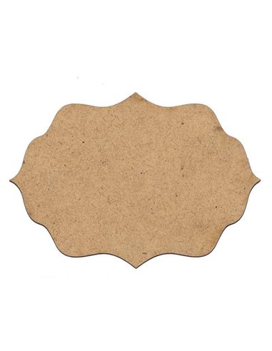 Πινακίδα mdf 100x70x3χιλ. 4 μύτες, 8 καμπύλες