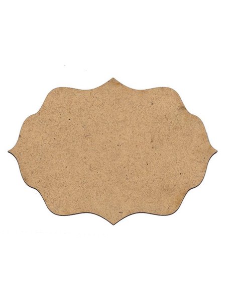 Πινακίδα mdf 100x70x3χιλ. 4 μύτες, 8 καμπύλες