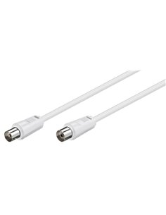 GOOBAY καλώδιο κεραίας αρσενικό σε θηλυκό 11512, <70dB, CCS, 5m, λευκό