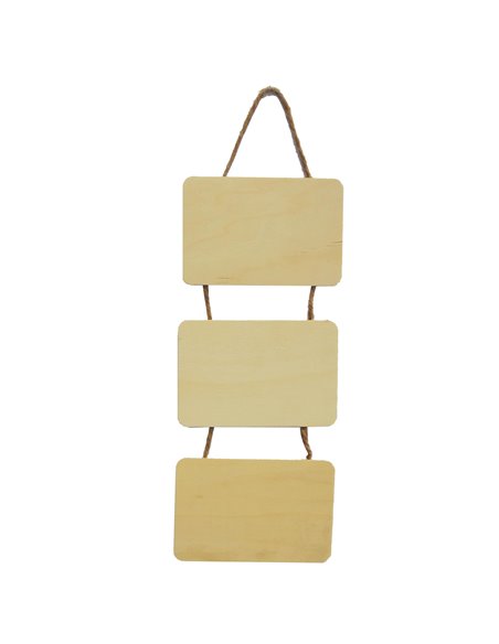 Επιγραφές δεμένες με σχοινί 3τεμ. 10x15εκ.