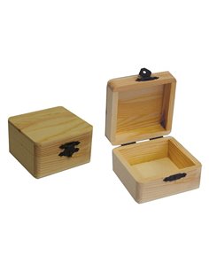 Κουτί ξύλινο τετράγωνο 8x8x5εκ.