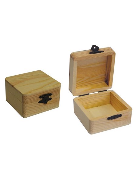 Κουτί ξύλινο τετράγωνο 8x8x5εκ.