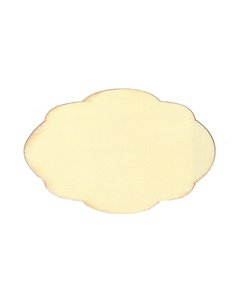 Πινακίδα ξύλινη με καμπύλες 10x6,6x0,3εκ.