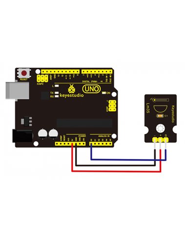 KEYESTUDIO LM35 linear temperature sensor KS0022, για Arduino