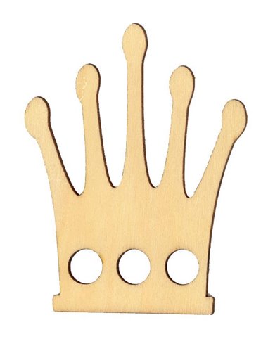 Κορώνα ξύλινη 8x6,1x0,3εκ.