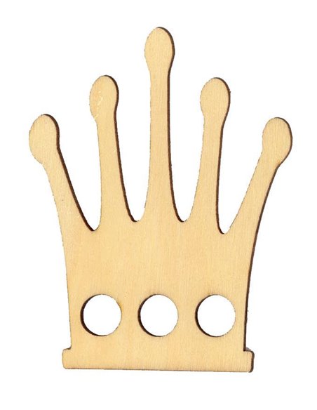 Κορώνα ξύλινη 8x6,1x0,3εκ.