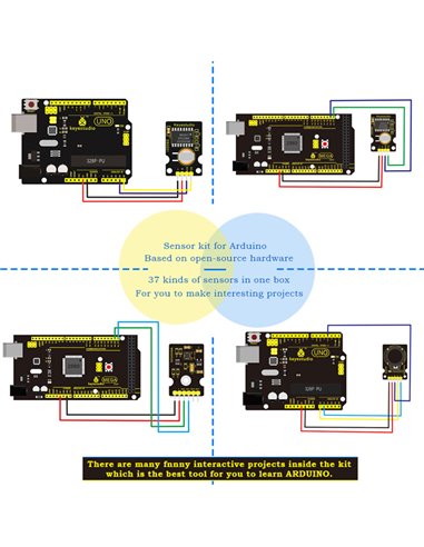 KEYESTUDIO 37 in 1 Sensor V2.0 kit για Arduino KS0399