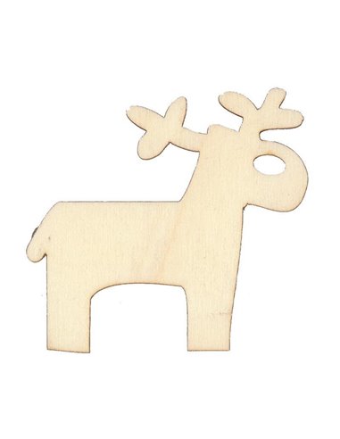 Ταρανδάκι με τρύπα σημύδα 70x65x3χιλ.