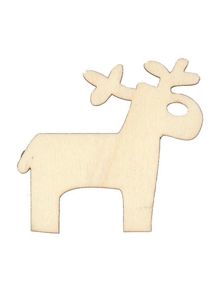 Ταρανδάκι με τρύπα σημύδα 70x65x3χιλ.