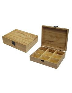 Κουτί ξύλινο με 9 θήκες 23.5x19x6.5εκ.